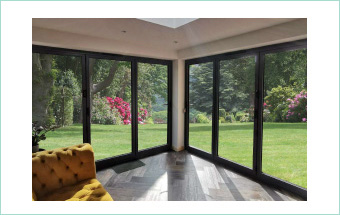 Aluminium bifolding doors